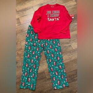 NWT Kohl's Jammies for Families Festive Red and Green Pajama Set